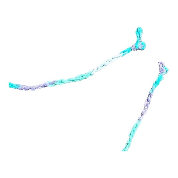 Multi colour Handmade Crochet Cotton Bandana NWOT - Picture 5 of 5